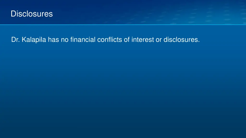 disclosures