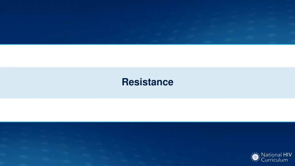 resistance