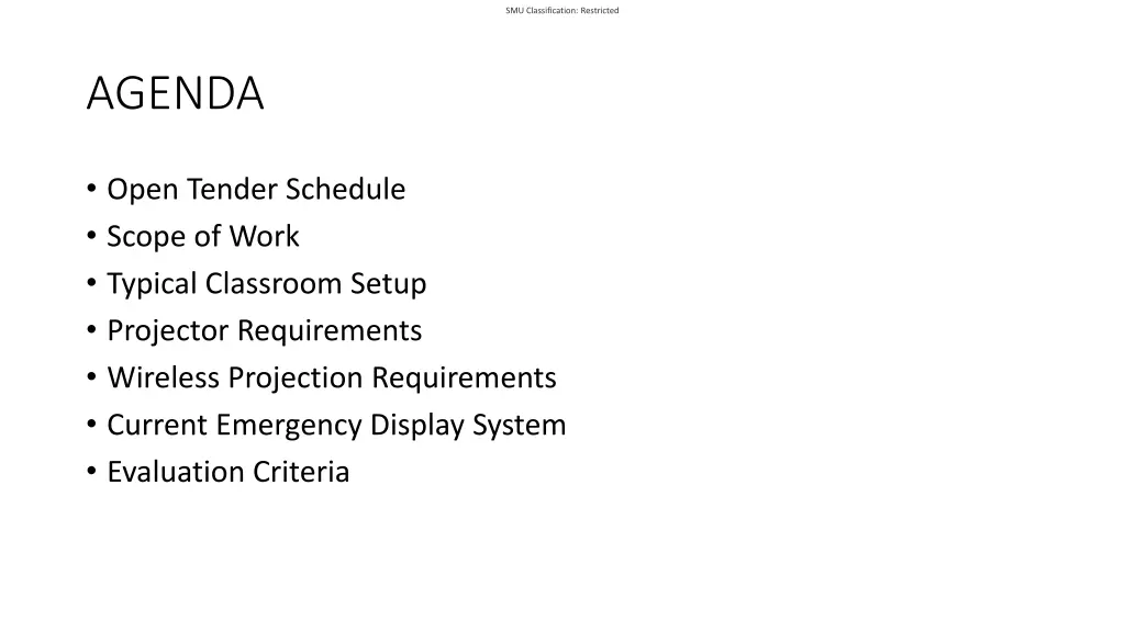 smu classification restricted 1