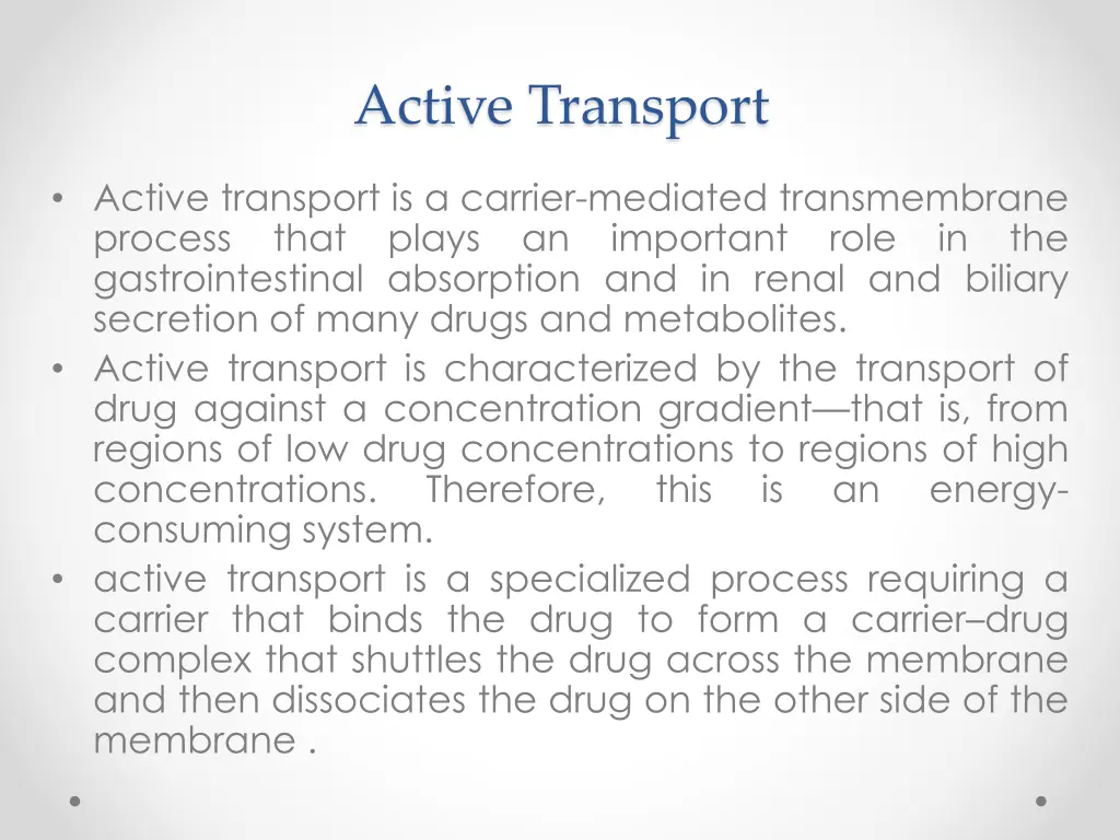 active transport