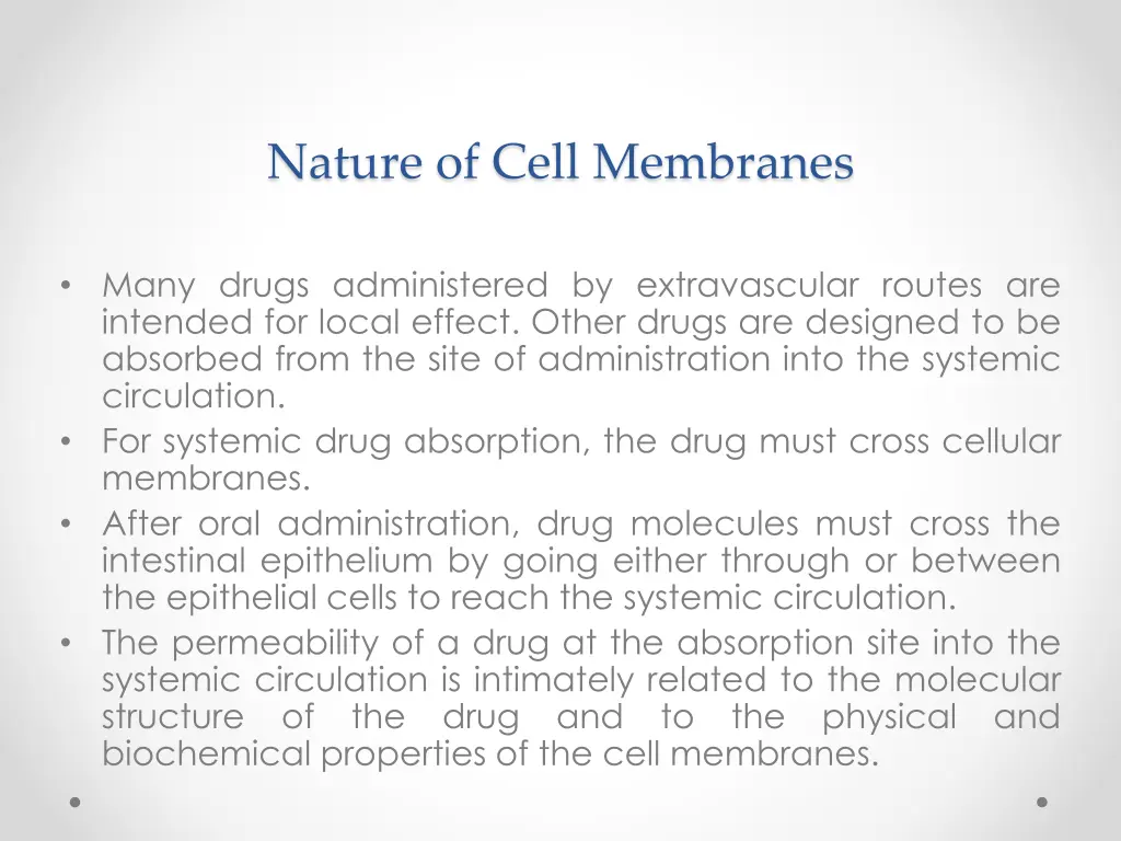 nature of cell membranes