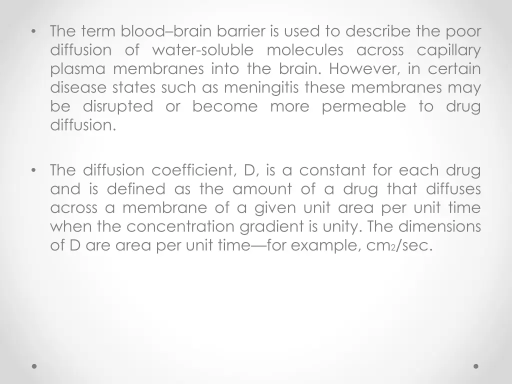 the term blood brain barrier is used to describe