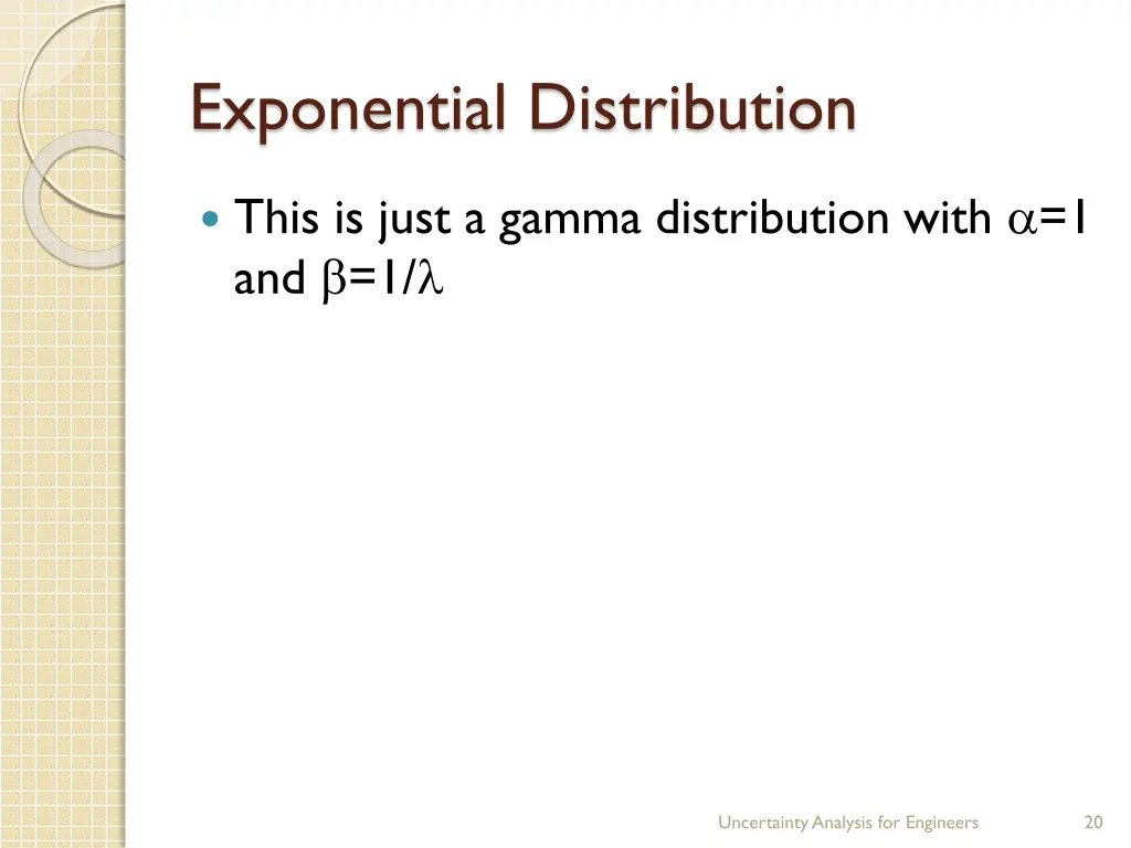 exponential distribution