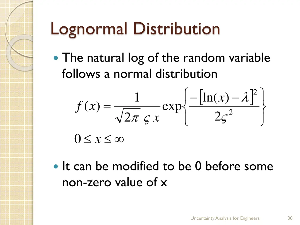 lognormal distribution