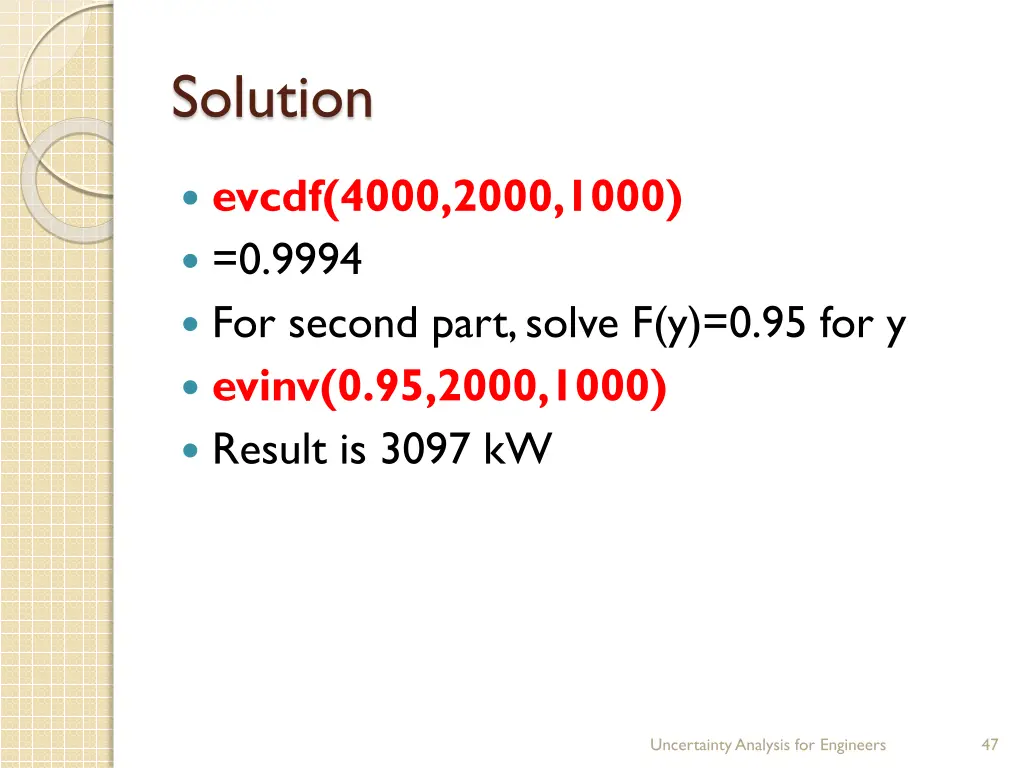 solution