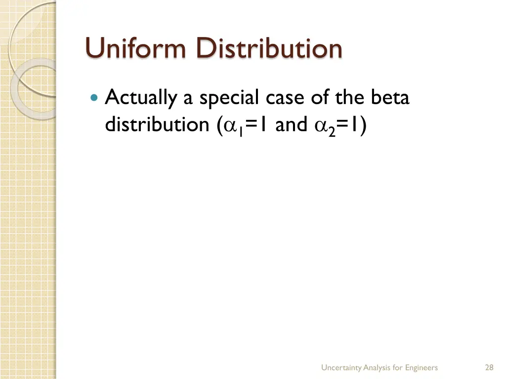 uniform distribution