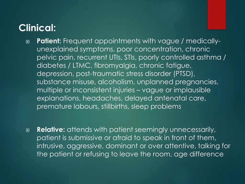 clinical patient frequent appointments with vague