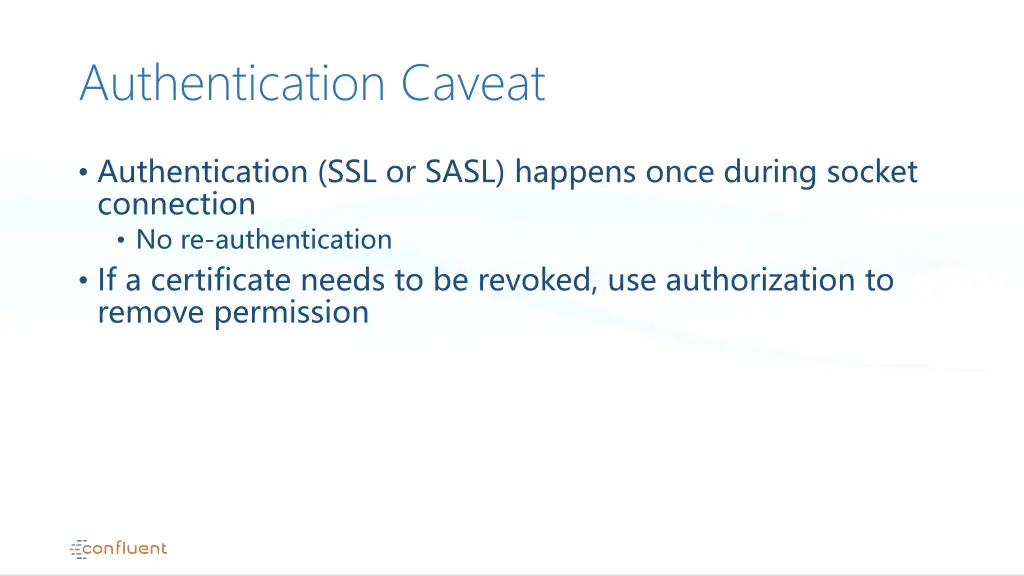 authentication caveat