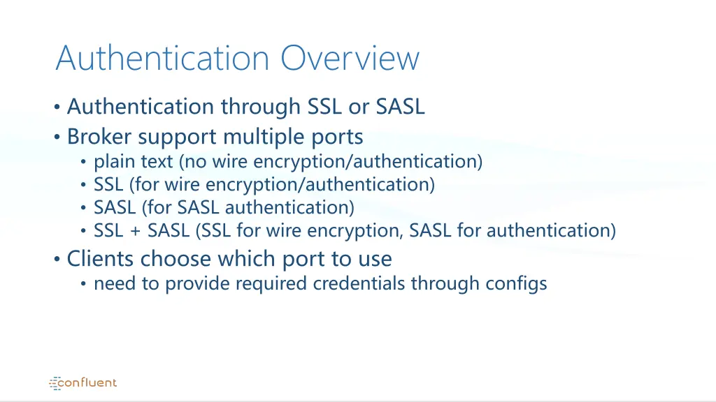 authentication overview