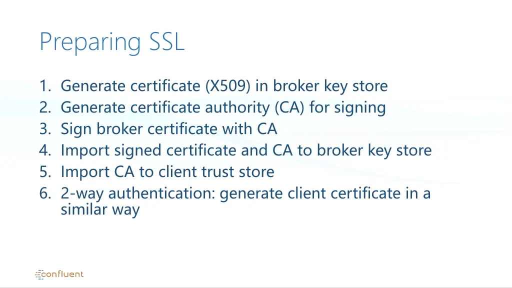 preparing ssl