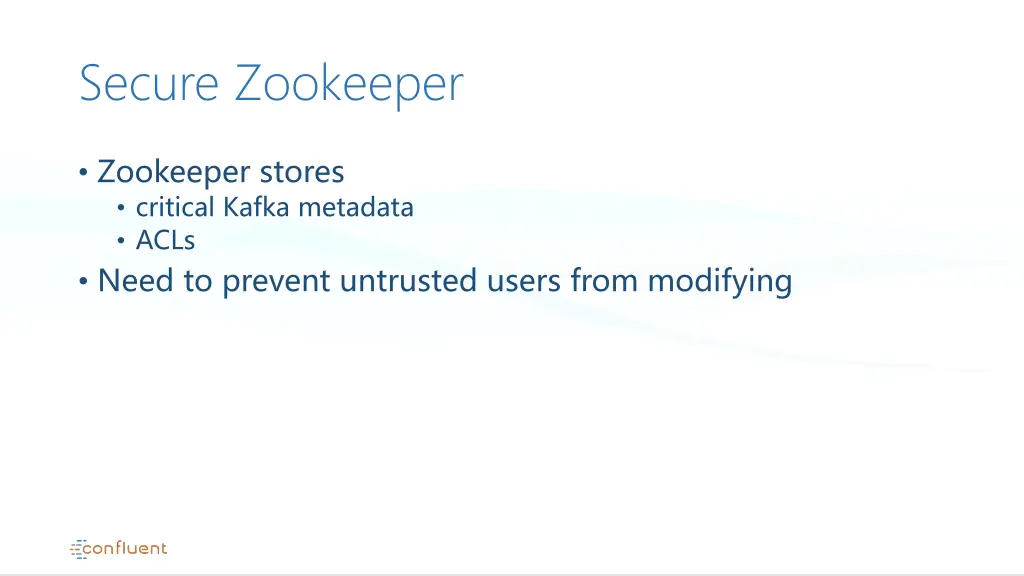 secure zookeeper