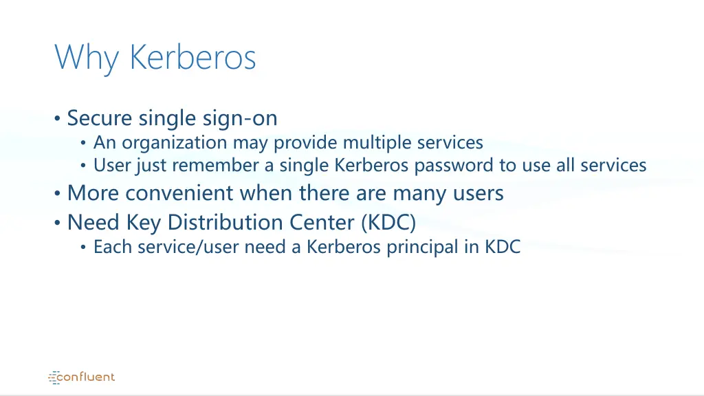 why kerberos