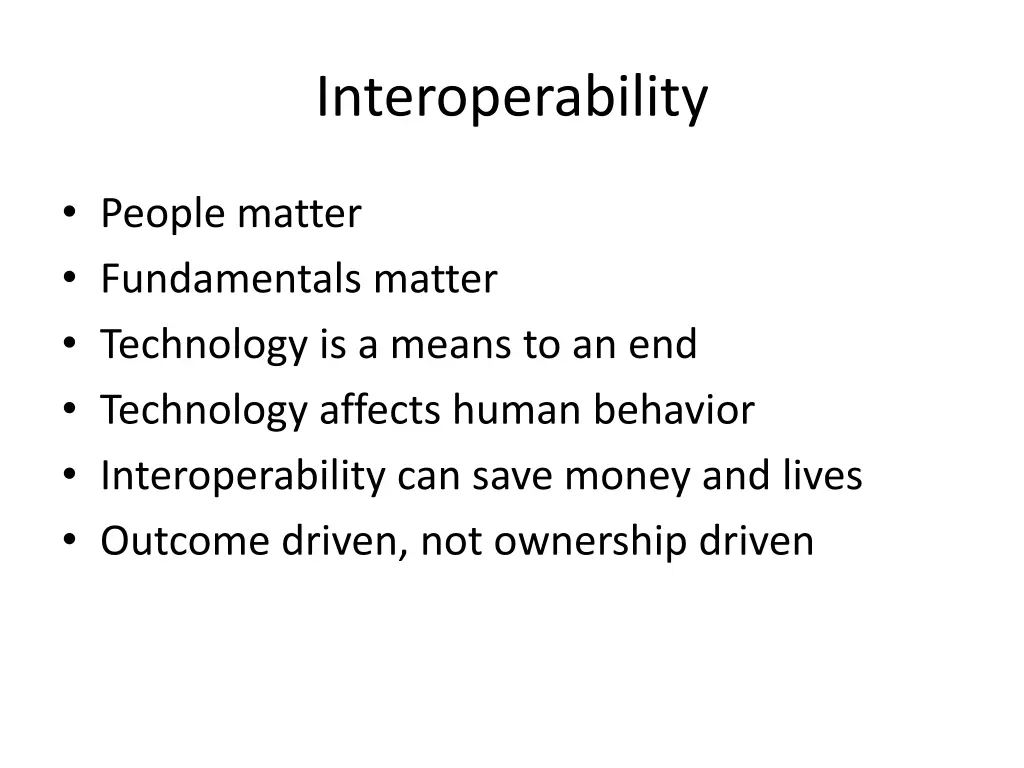 interoperability