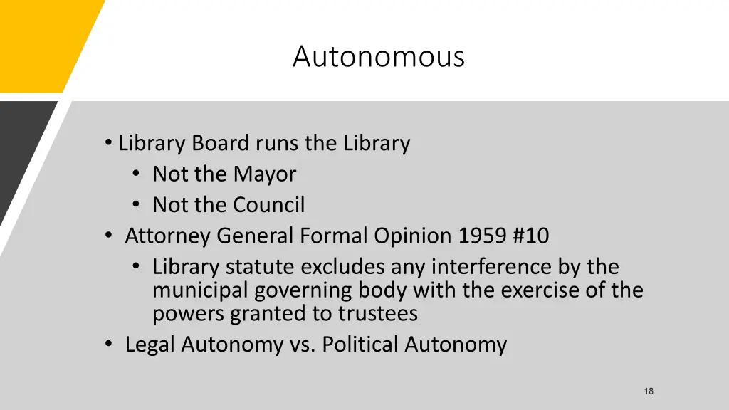 autonomous