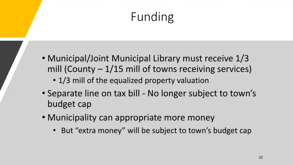 funding