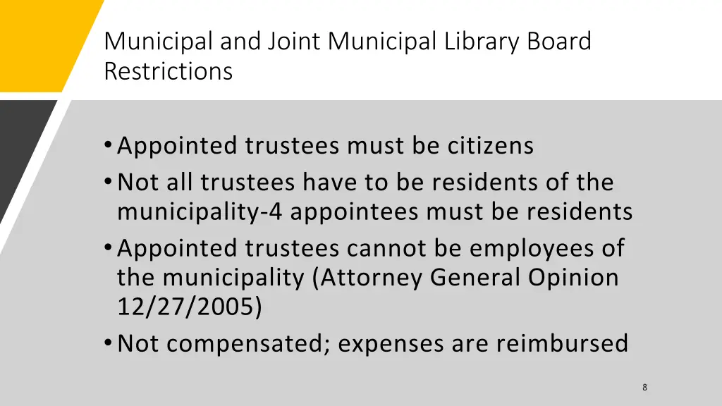 municipal and joint municipal library board 1