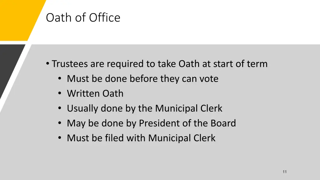 oath of office
