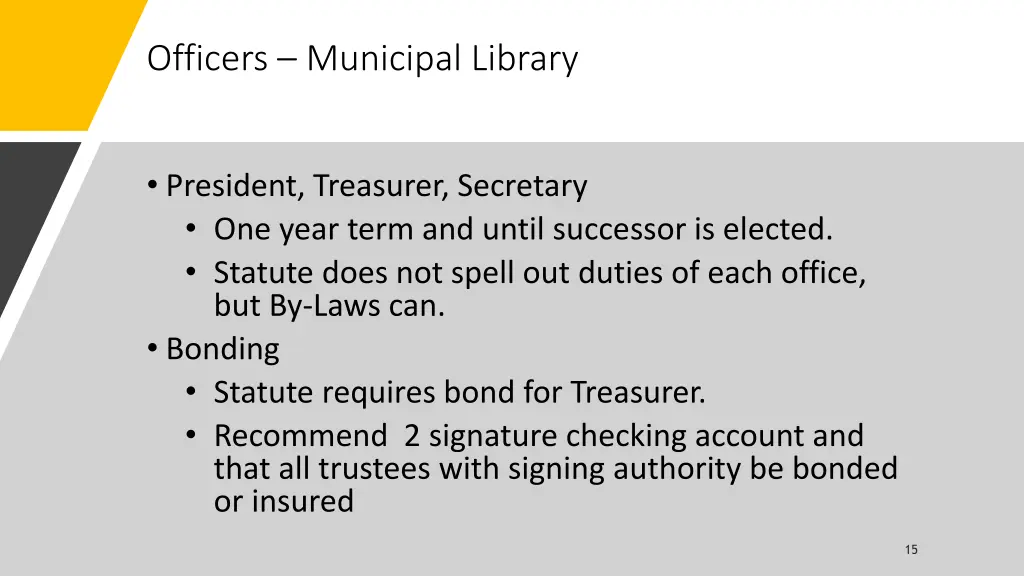 officers municipal library