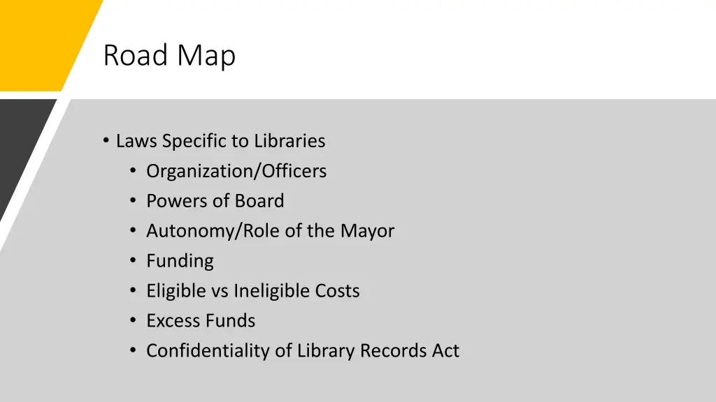 road map 1