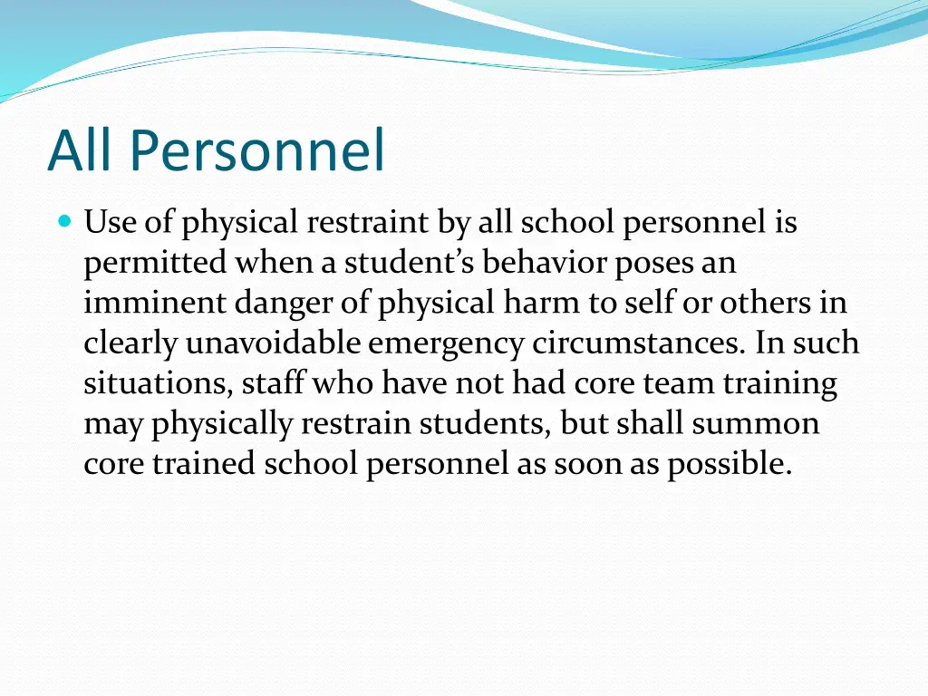 all personnel