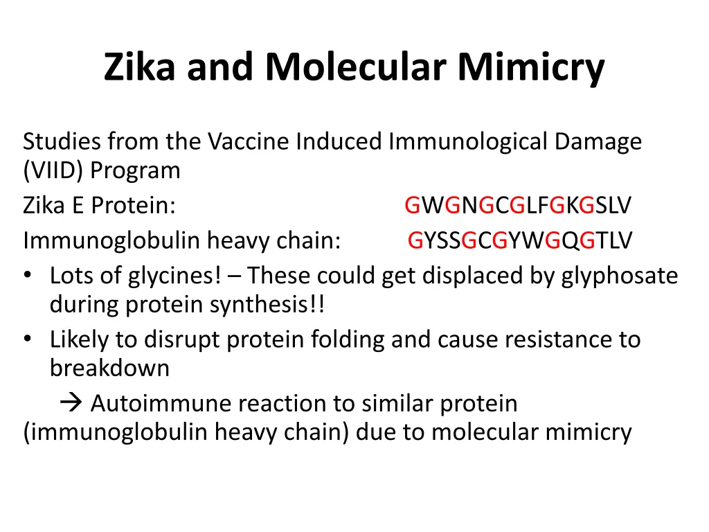 zika and molecular mimicry