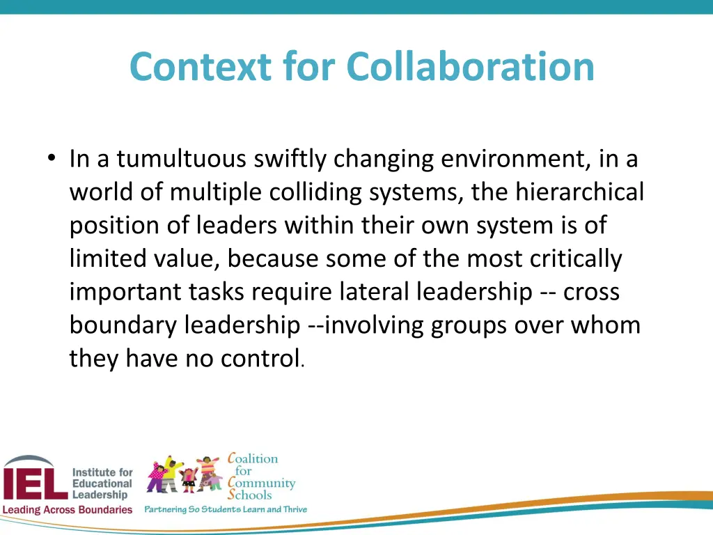 context for collaboration