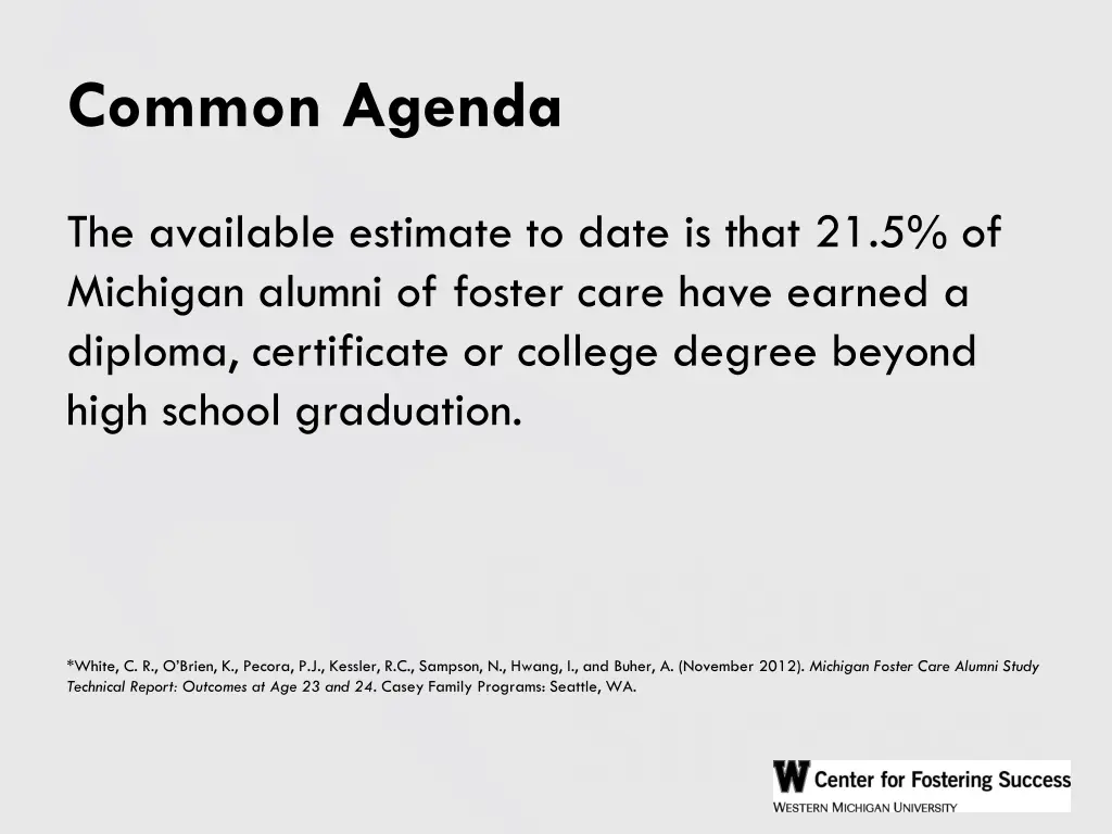 common agenda 1
