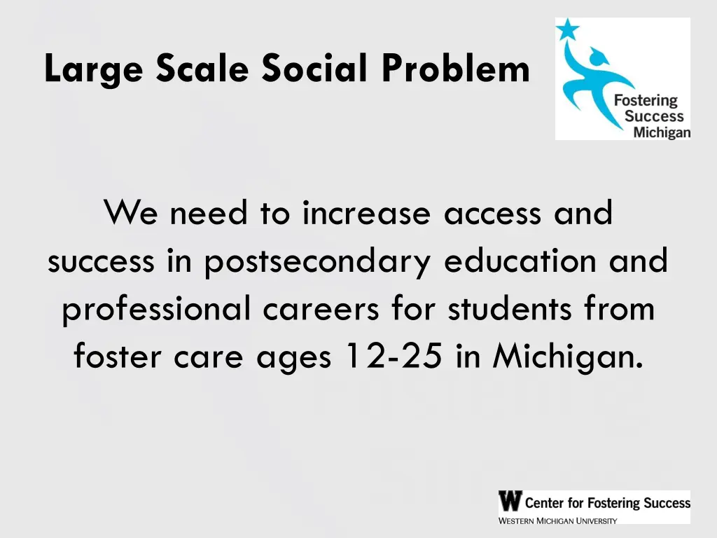 large scale social problem