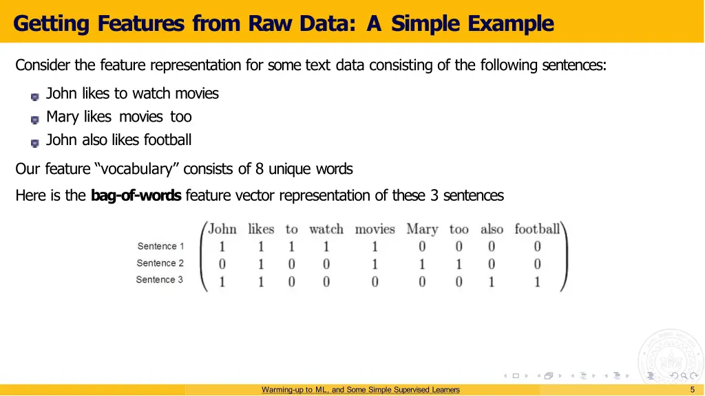 getting features from raw data a simple example 1