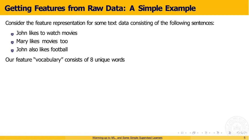 getting features from raw data a simple example