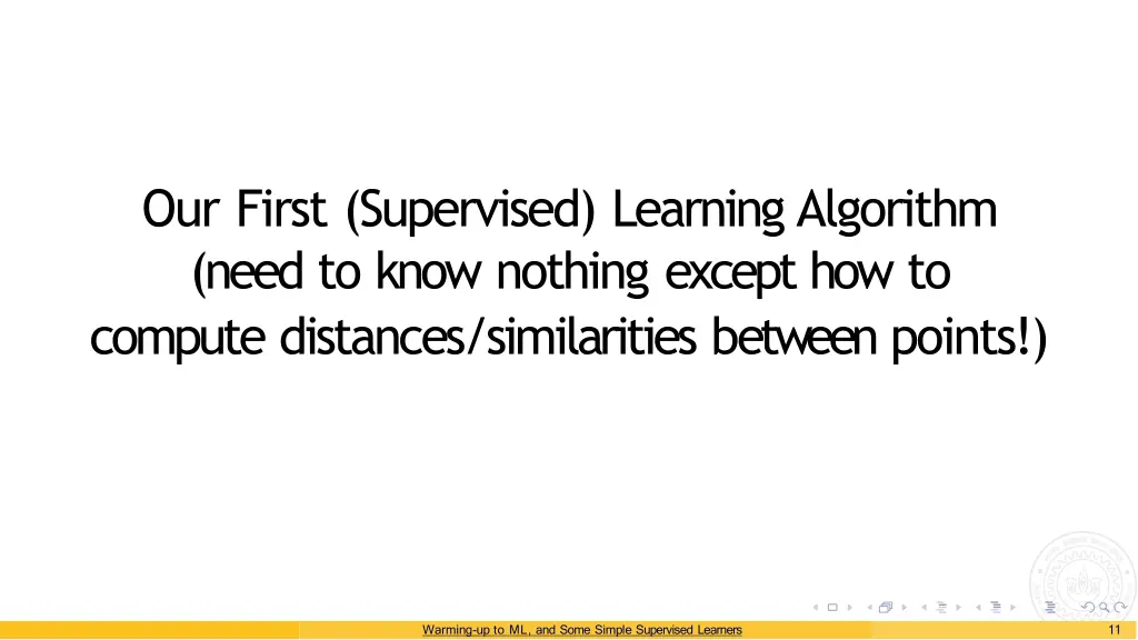 our first supervised learningalgorithm need