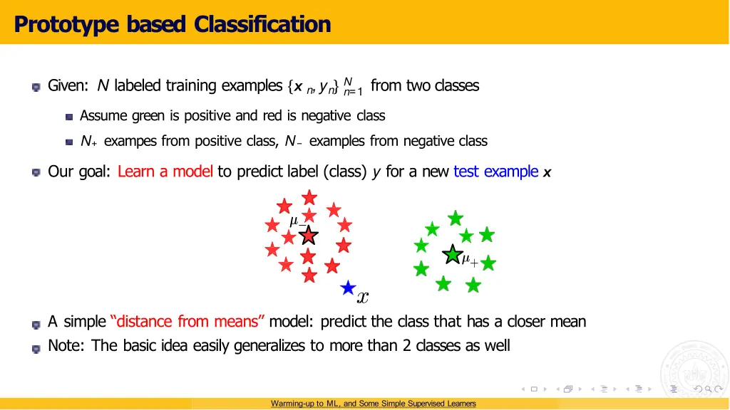 prototype based classification 2