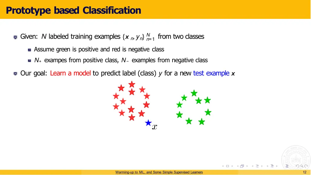 prototype based classification