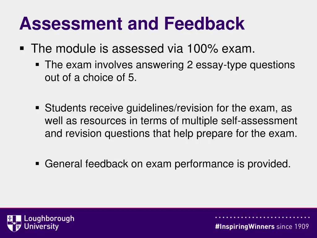 assessment and feedback