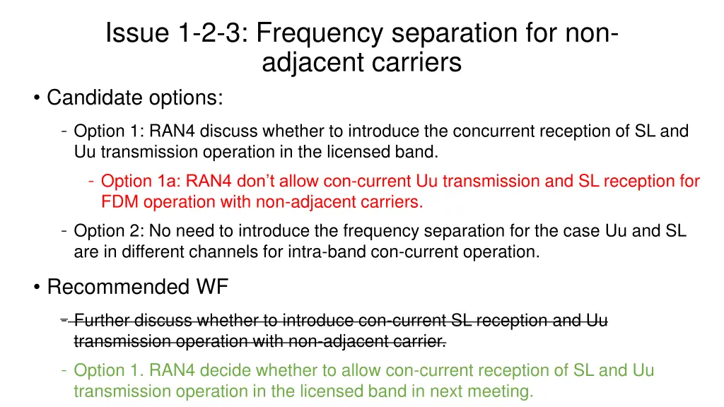 issue 1 2 3 frequency separation for non adjacent