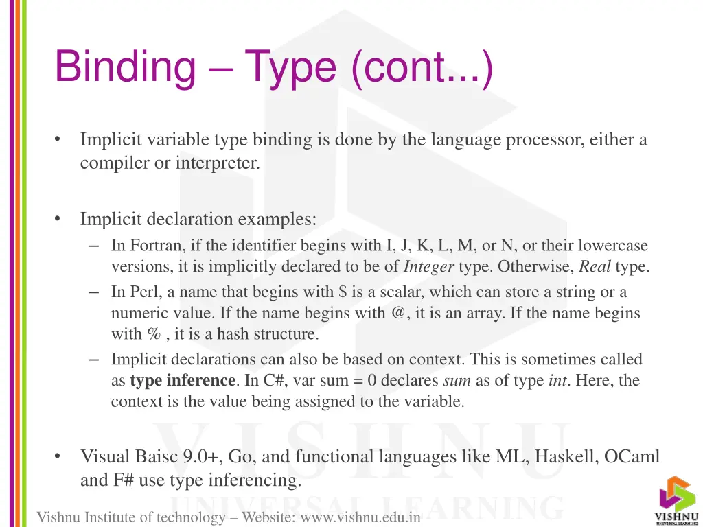 binding type cont