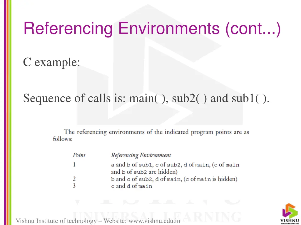 referencing environments cont 3