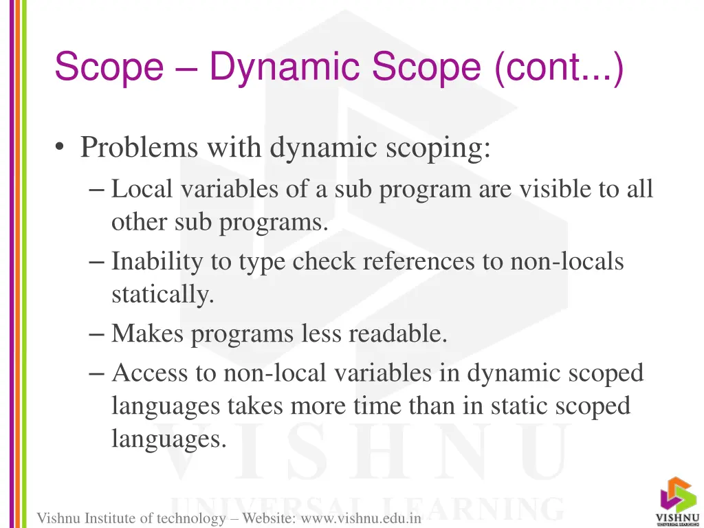scope dynamic scope cont 1