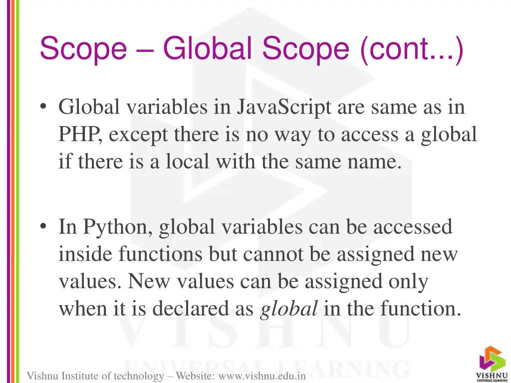 scope global scope cont 2