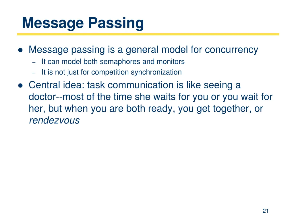 message passing