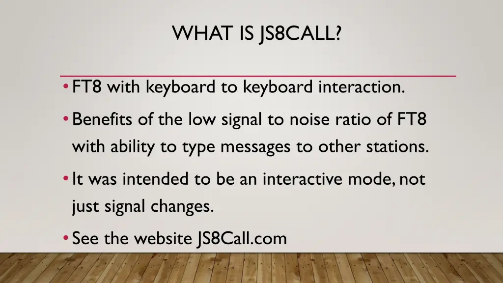 what is js8call