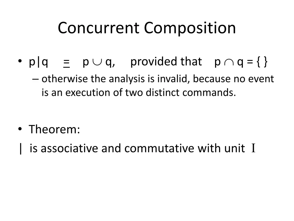 concurrent composition