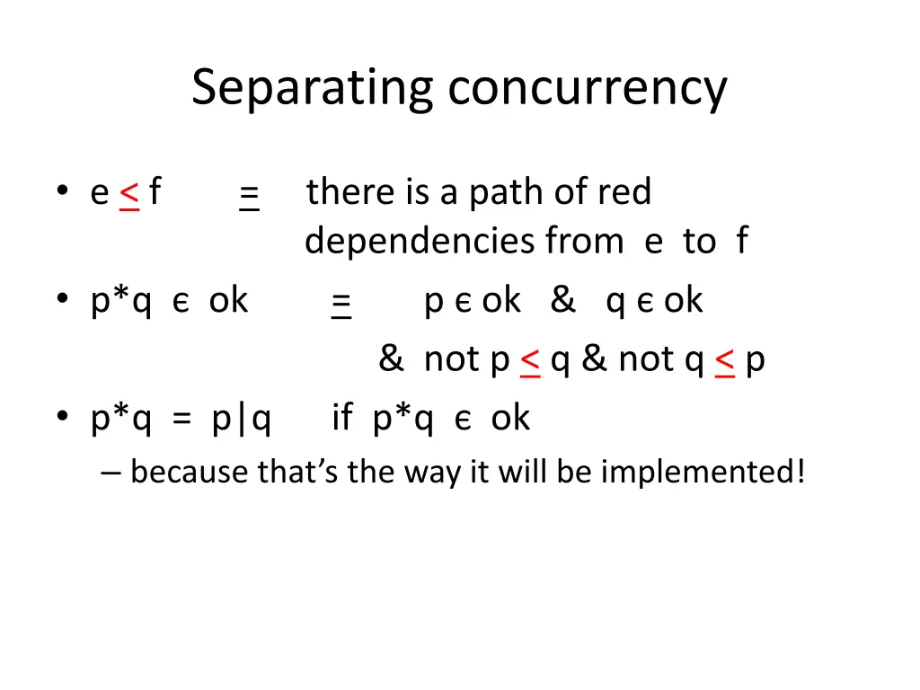 separating concurrency 1