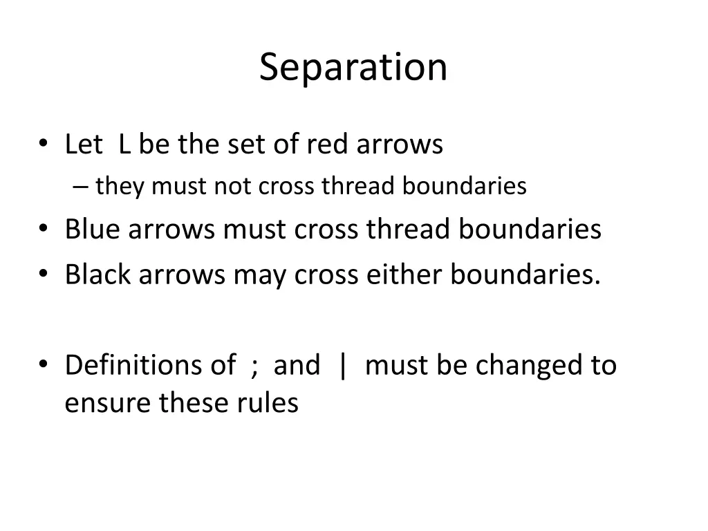 separation