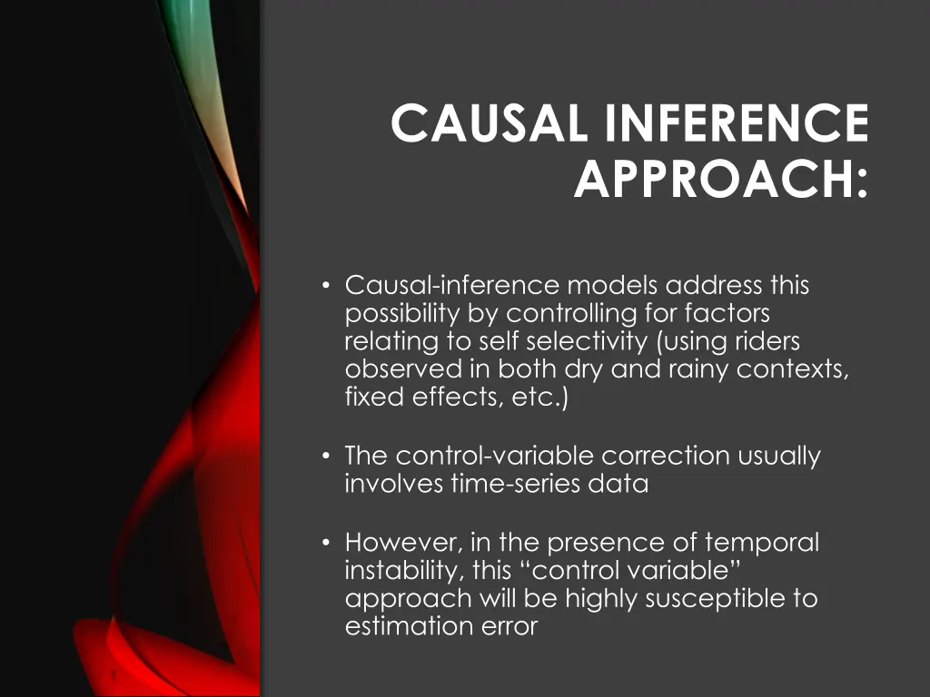 causal inference approach