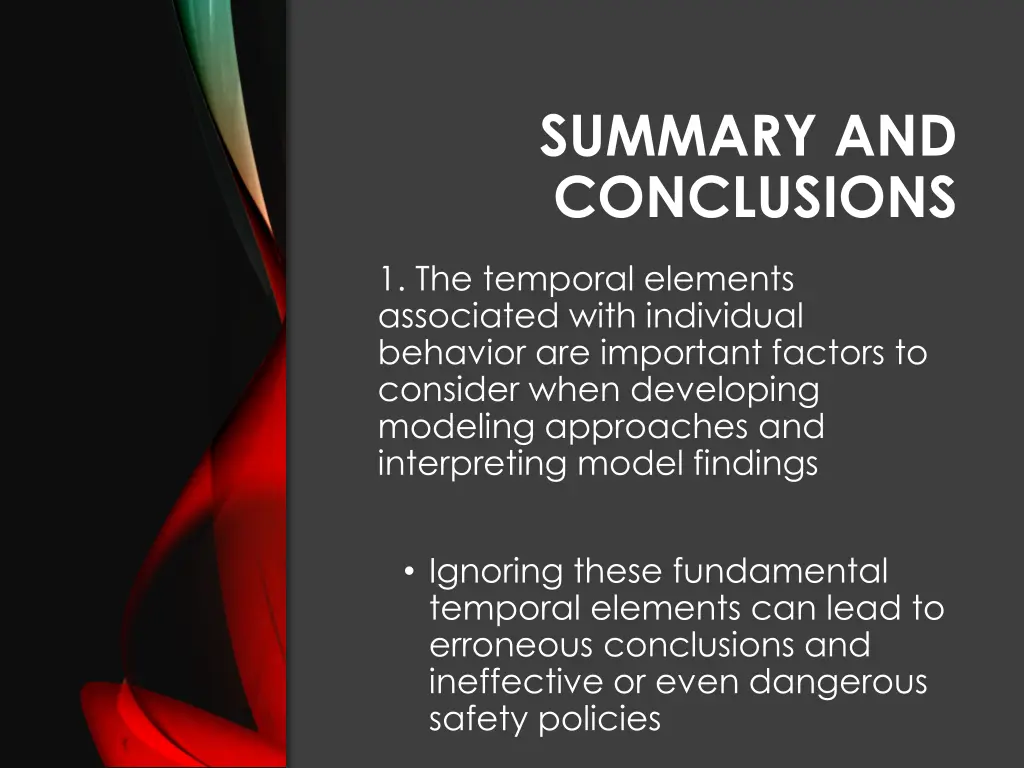 summary and conclusions