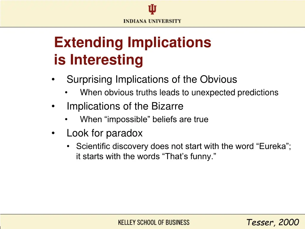 extending implications is interesting