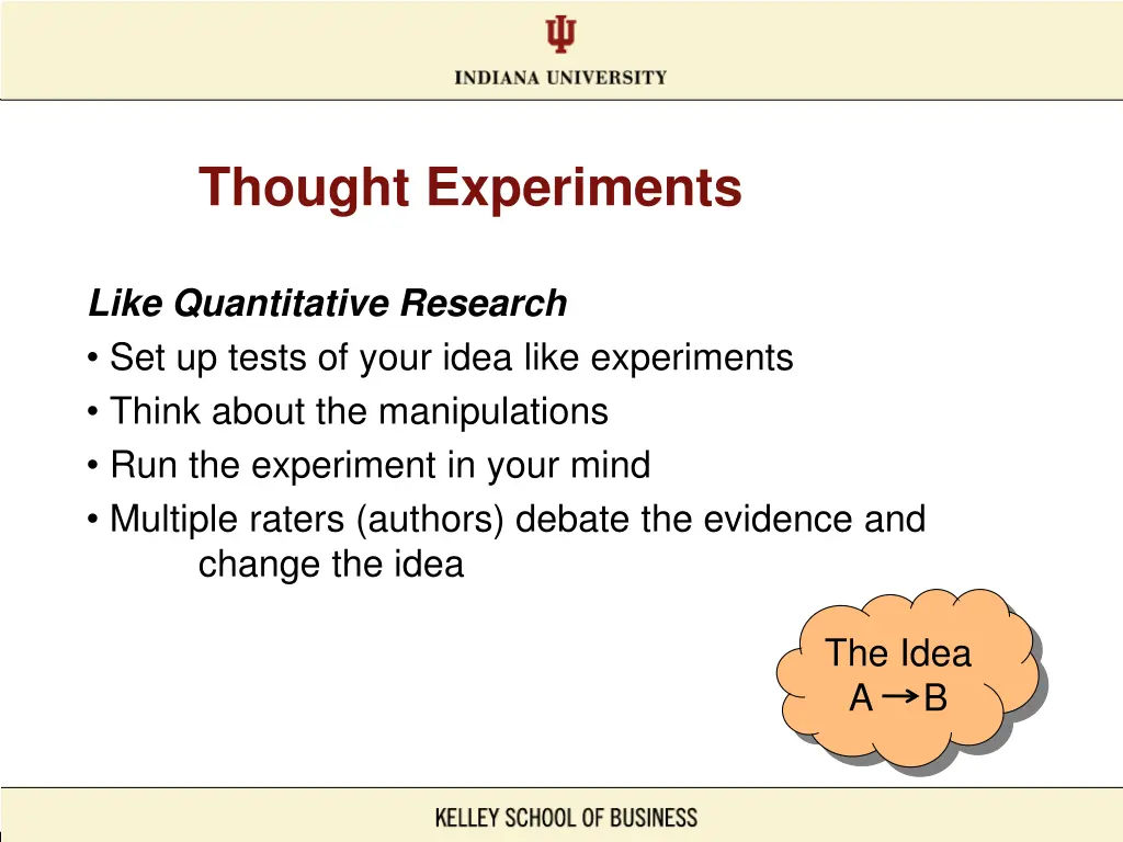 thought experiments