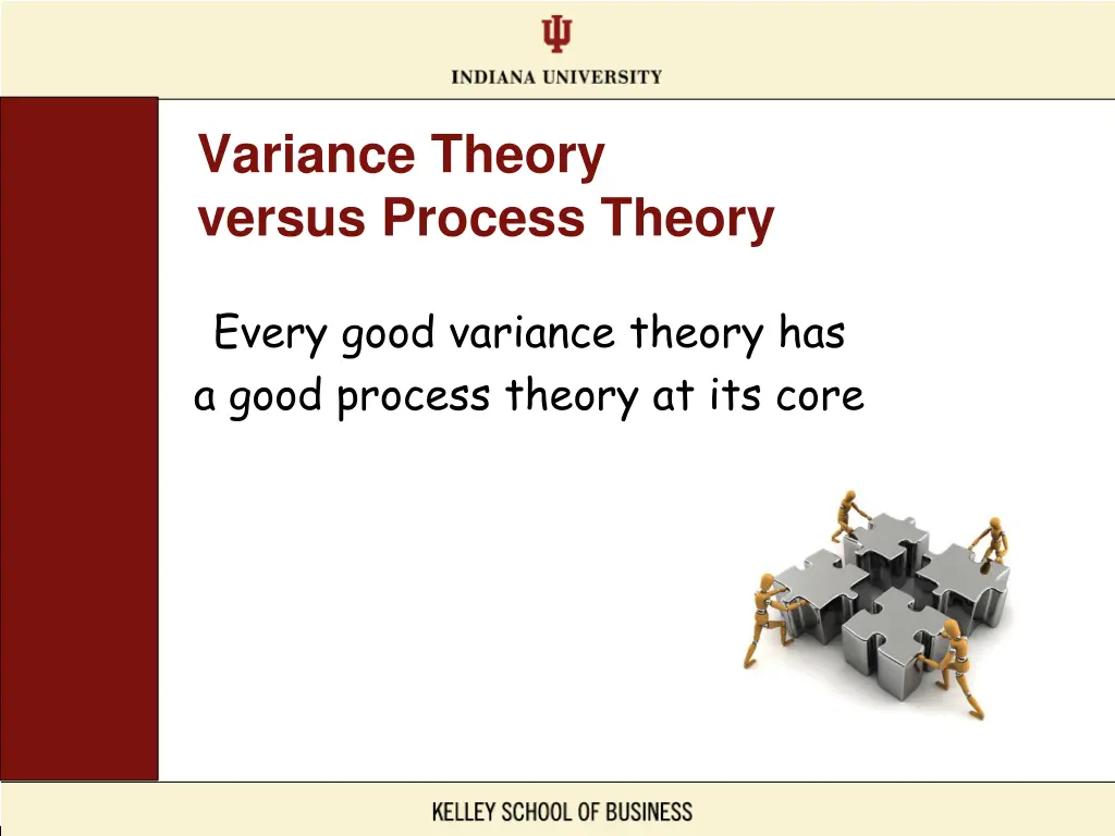 variance theory versus process theory