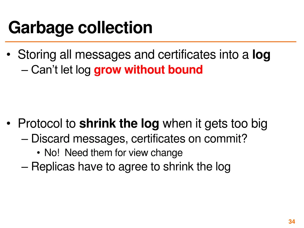 garbage collection